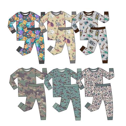 Cpc Certified Whatnot Ready To Ship Bamboo Viscose Baby Pajamas Soft Random Size And Print Baby Zipper Wholesale Blind Box Custom Supplier
