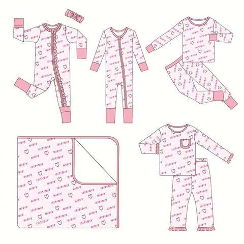 Bespoke Bamboo Pajamas Cupcakebamboo Zipperbamboo Pajamas Astm F963 Manufacturer