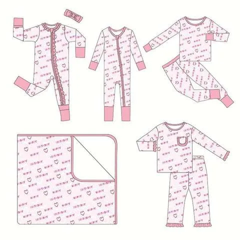 Bespoke Bamboo Pajamas Cupcakebamboo Zipperbamboo Pajamas Astm F963 Manufacturer