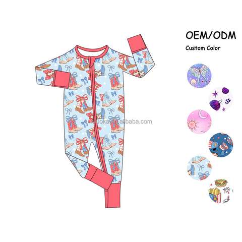 Custom Bamboo Footed Romper Baby Onesie Bamboo Bamboo Baby Footed Onesies Bamboo Baby Onesies Bamboo Baby Pajamas Baby Bubble Romper Long Sleeve Baby Romper Baby Romper Baby Clothes Private Label Wholesale