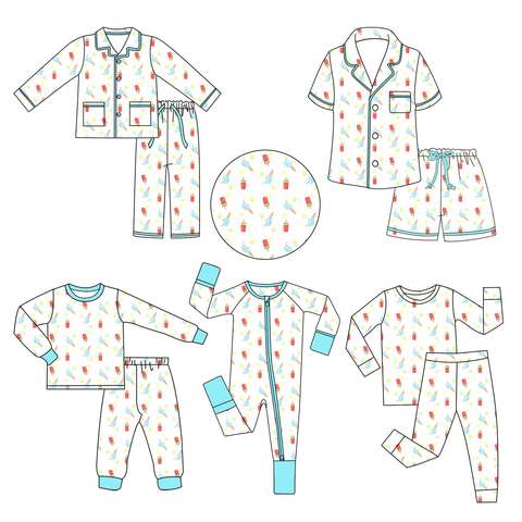 Astm F963 Baby Bamboo Pajamas Bundle Custom Wholesale