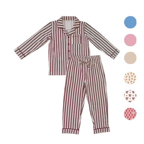 Tailormade Customized Bamboo Pajamas Kids Gots Organic Oem