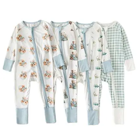 Cpc Certified Baby Summer Rompers Pajamas Set Solid Color Baby Pajama Digital Print Sleeper Pajamas For Baby Gots Organic Wholesale