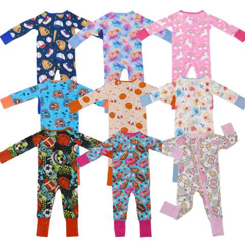Tailormade Footed Ribbed Bamboo Pajama With 5 Spandex Baby Bespoke Oem