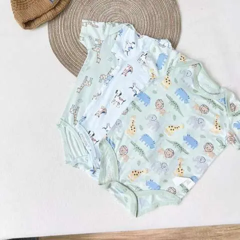 Gots Organic Bamboo Baby Rompers Oekotex 100 Wholesale