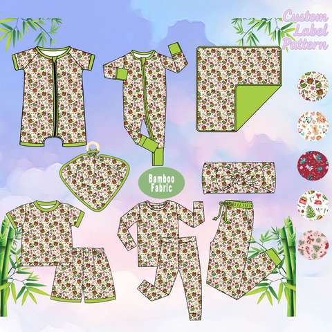 Custom Childrens Bamboo Christmas Pajamas Astm F963 Oem