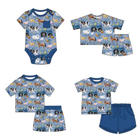 Oem Bluey Characters Bamboo Pajamas Kids Bespoke Exporter