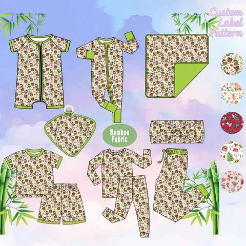 Bespoke Christmas Bamboo Baby Clothes Cpsia Compliant Factory