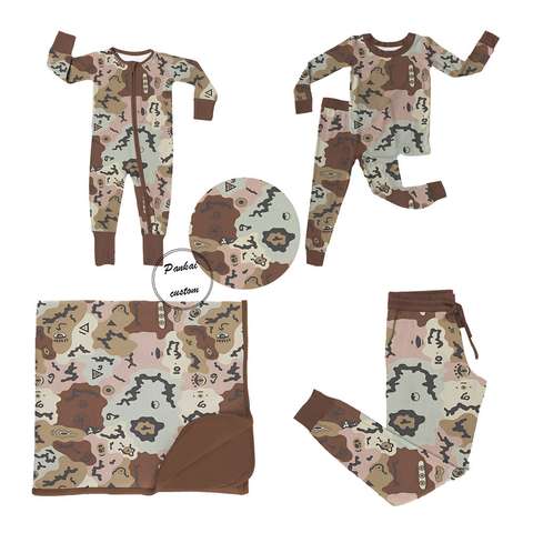 Custom New Fashionable Farm Print Cute Animals Wholesale Baby Clothes Solid Jersey Infant Zipper Pajama Infant Bamboo Baby Romper Gots Organic Vendor