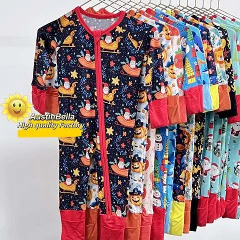 Gots Organic Bamboo Pajamas Dinosaur Private Label Oem