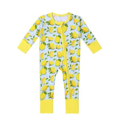 Private Label 024M Bamboo Baby Romper Zipper Gots Organic Vendor