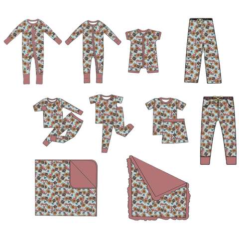 Bespoke Bamboo Pajamas 5T Boys Zippies Oekotex 100 Exporter