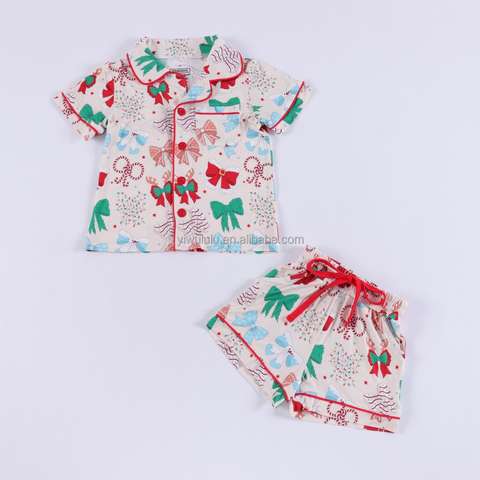 Gots Organic Bamboo Spandex Family Christmas Pajamas Okeo Tex Oem Factory