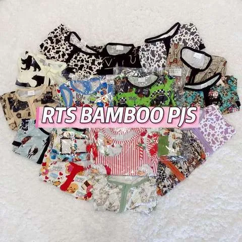 Oem Kids Christmas Bamboo Pajamas Private Label Manufacturer