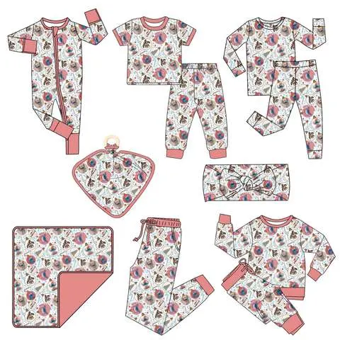 Cpc Certified Bamboo Toddler Pajamas Juice Bottle Print 3T Oem Supplier